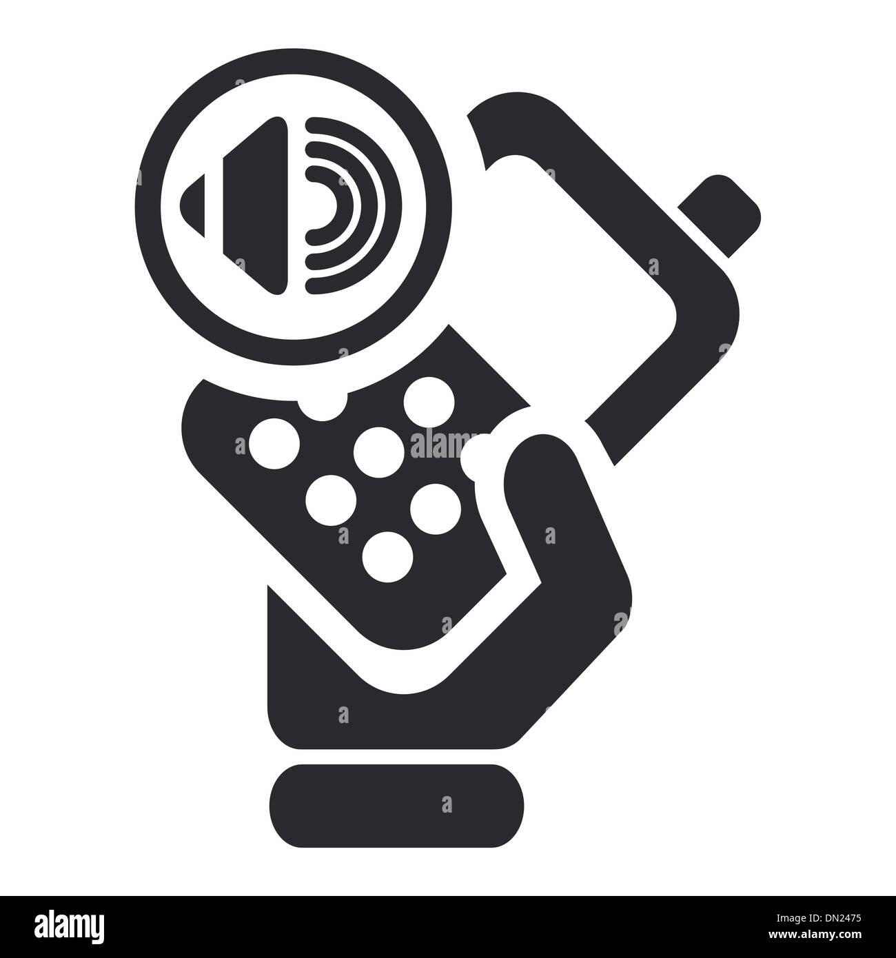 Vektor-Illustration von isolierten Telefonsymbol Stock Vektor