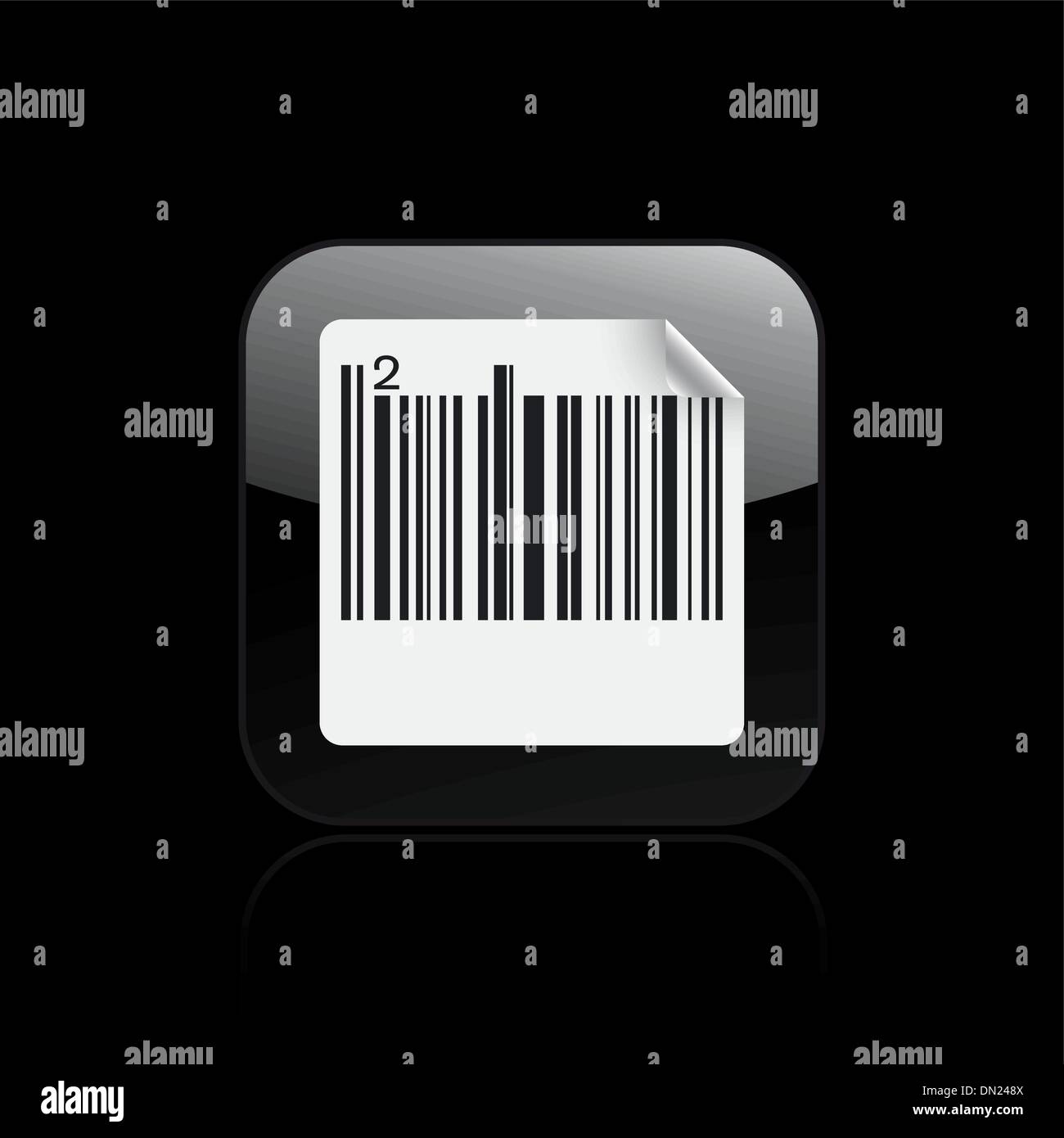 Vektor-Illustration der einzelnen Deutschland Barcode Symbol Stock Vektor