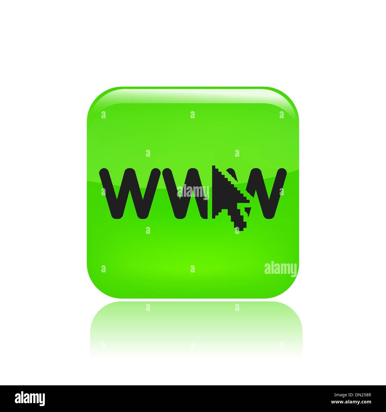 Vektor illustration der einzelnen www symbol stock vektorgrafik alamy