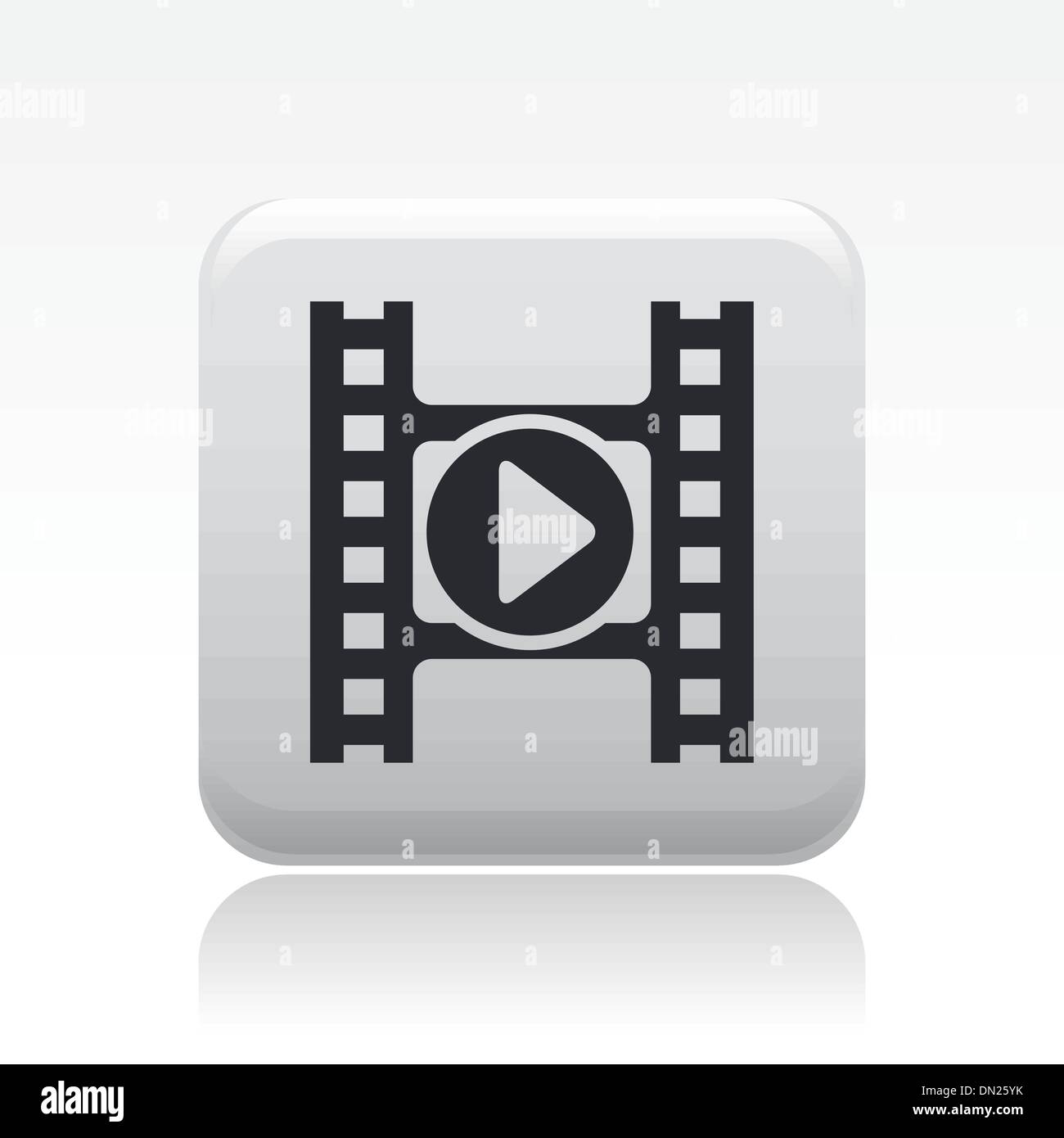 Vektor-Illustration der video Player-Symbol Stock Vektor