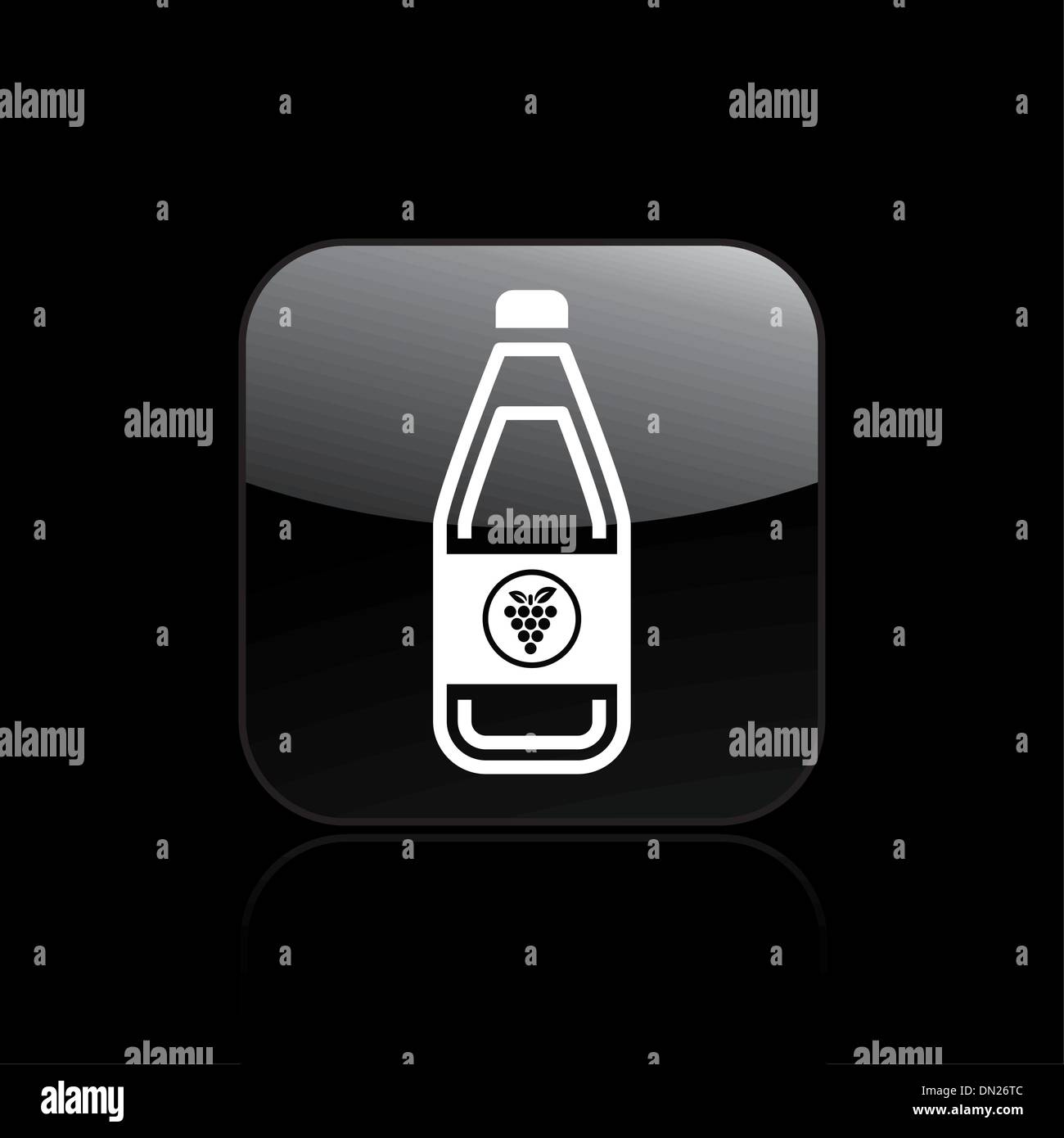 Vektor-Illustration von isolierten Wein Symbol Stock Vektor