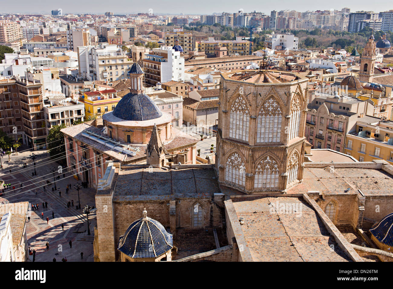 Kathedrale von Valencia, Spanien, Altstadt Stockfoto