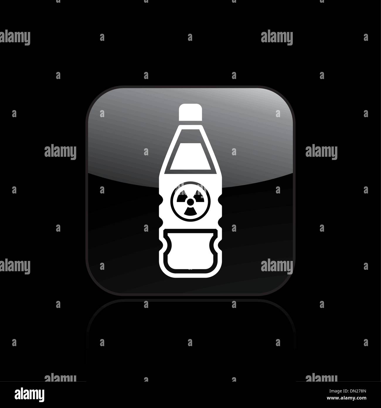 Vektor-Illustration von isolierten Atom Flasche Symbol Stock Vektor