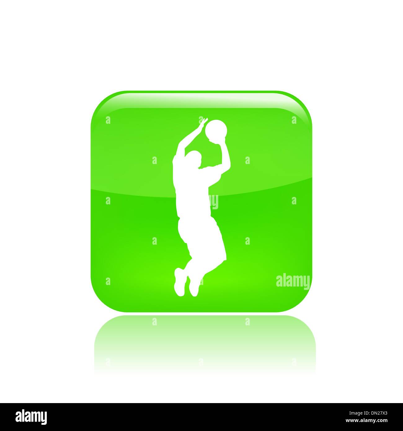 Vektor-Illustration der Basketball-Ikone Stock Vektor