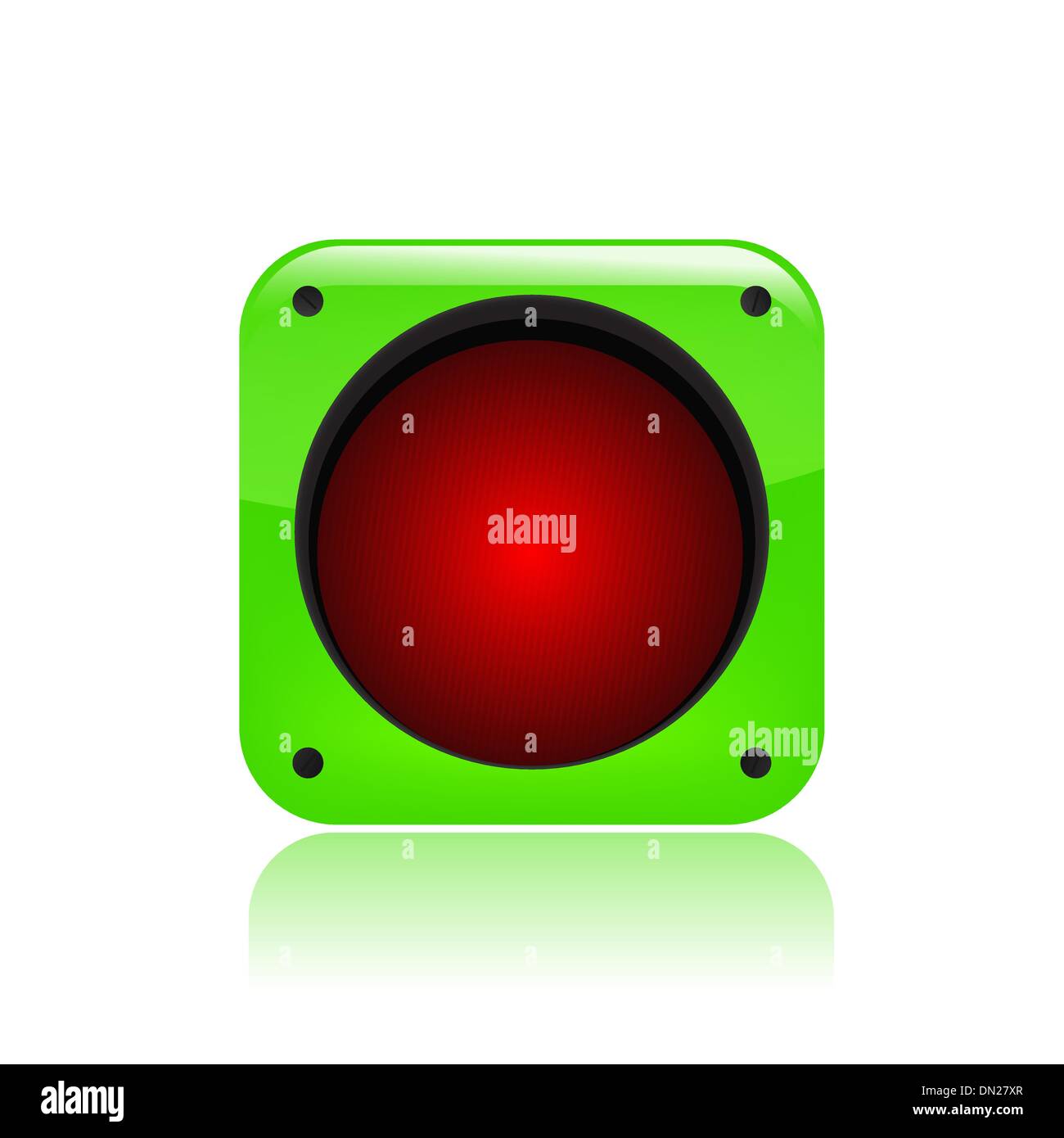 Vektor-Illustration von Stop-Symbol Stock Vektor