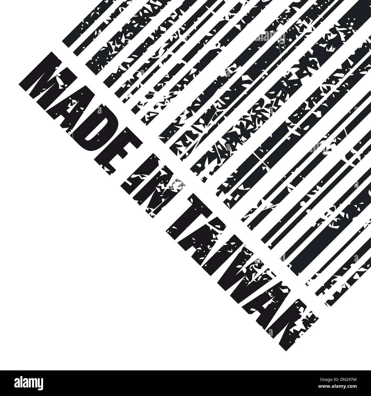 Vektor-Illustration des einzigen Made in Taiwan-Symbol Stock Vektor