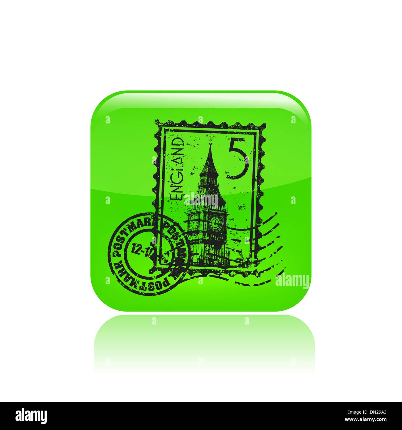 Vektor-Illustration der einzelnen England-Symbol Stock Vektor