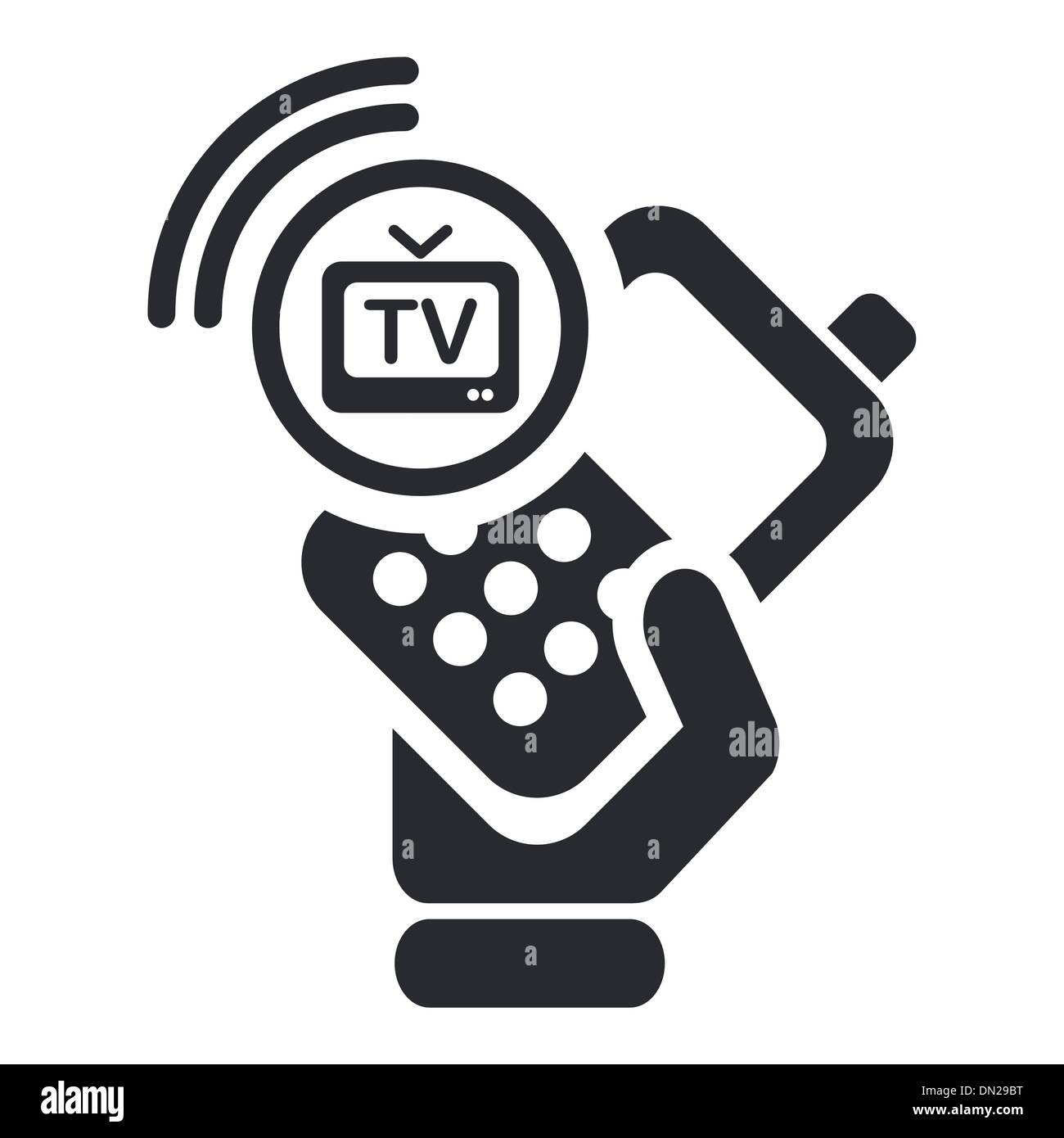 Vektor-Illustration von isolierten tv-Telefon-Symbol Stock Vektor