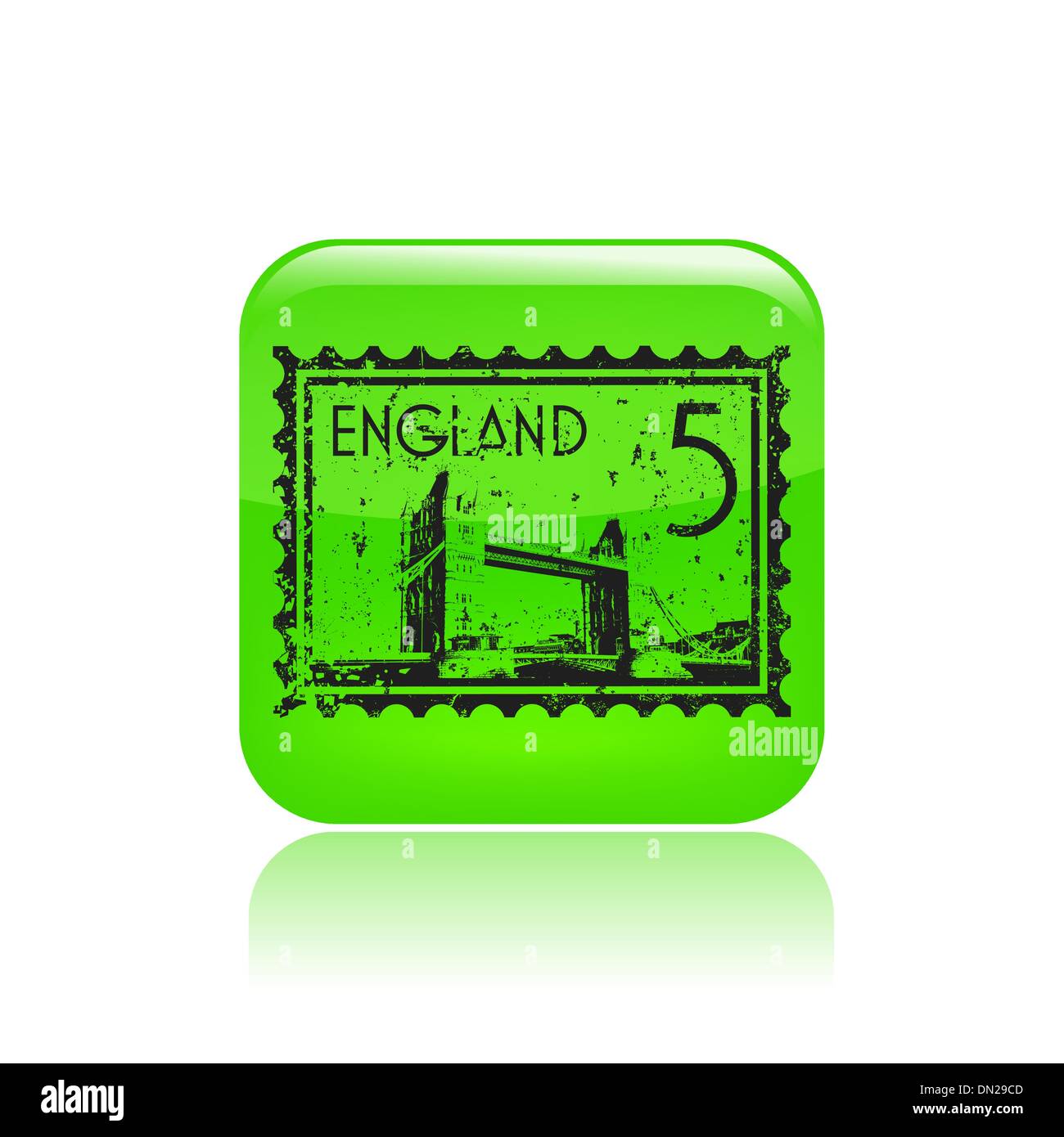 Vektor-Illustration von isolierten England-Symbol Stock Vektor