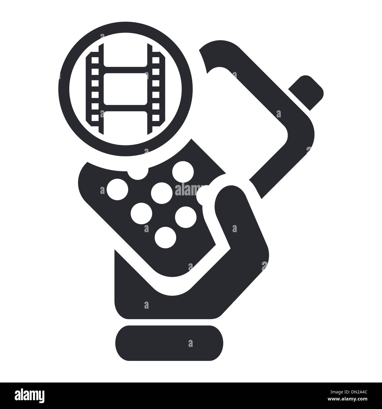 Vektor-Illustration von isolierten video-Telefon-Symbol Stock Vektor