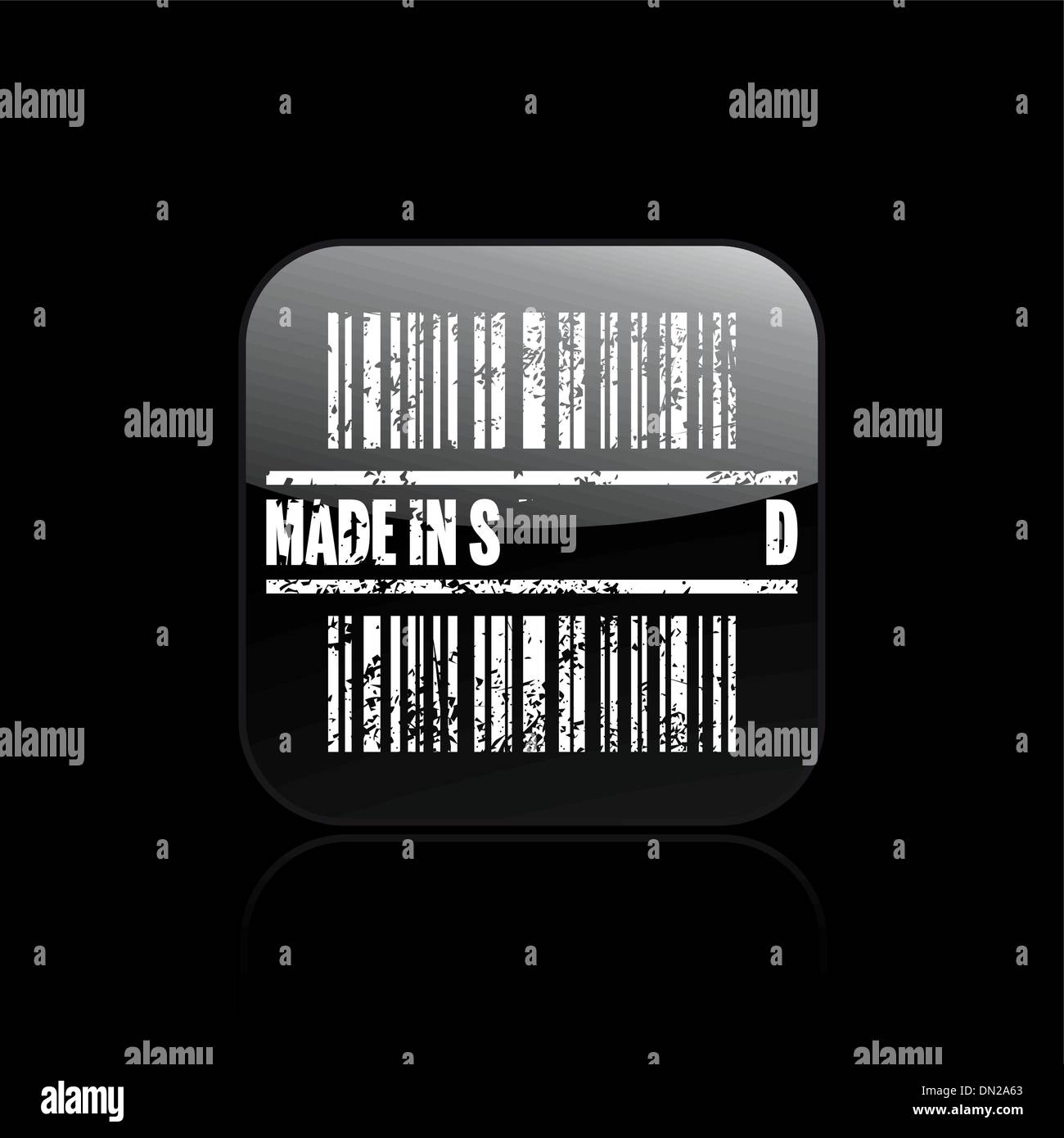 Vektor-Illustration des einzigen Schweizer Wahrzeichen Stock Vektor