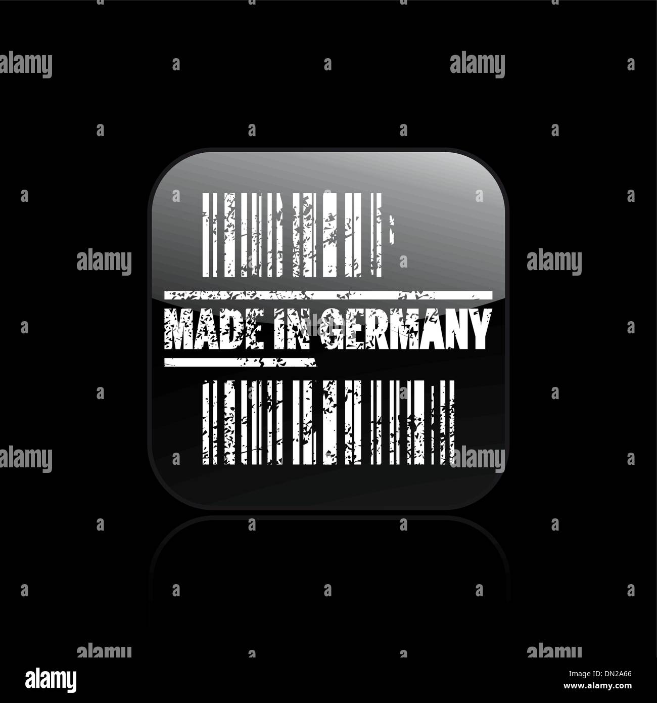 Vektor-Illustration der einzelnen Deutschland-Symbol Stock Vektor