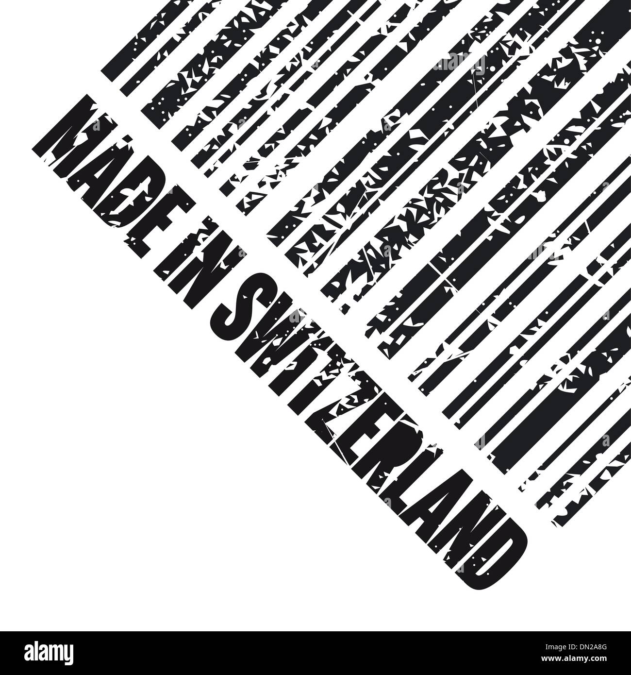 Vektor-Illustration des einzigen Schweizer Wahrzeichen Stock Vektor