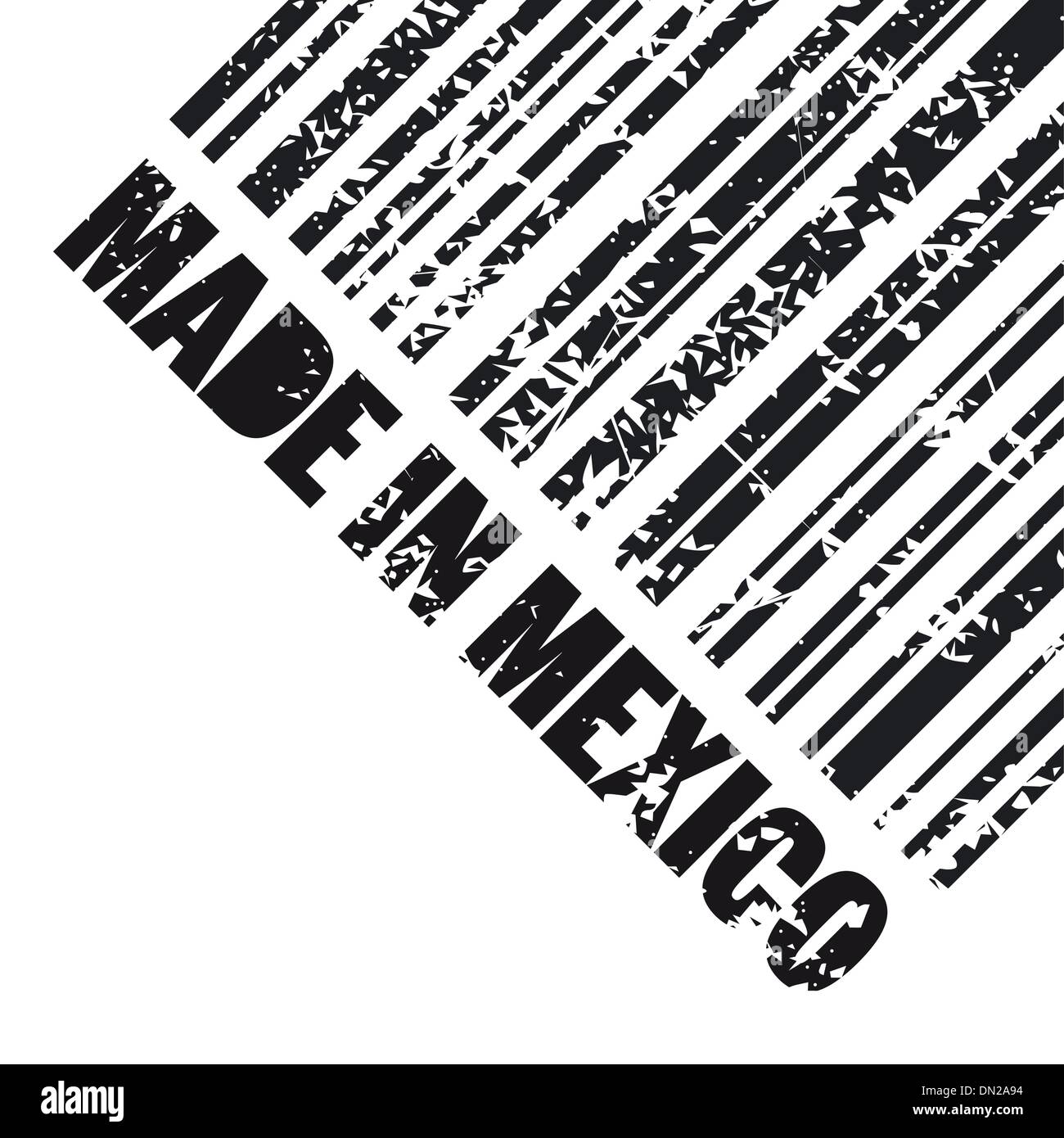 Vektor-Illustration von isolierten hergestellt in Mexiko-Symbol Stock Vektor