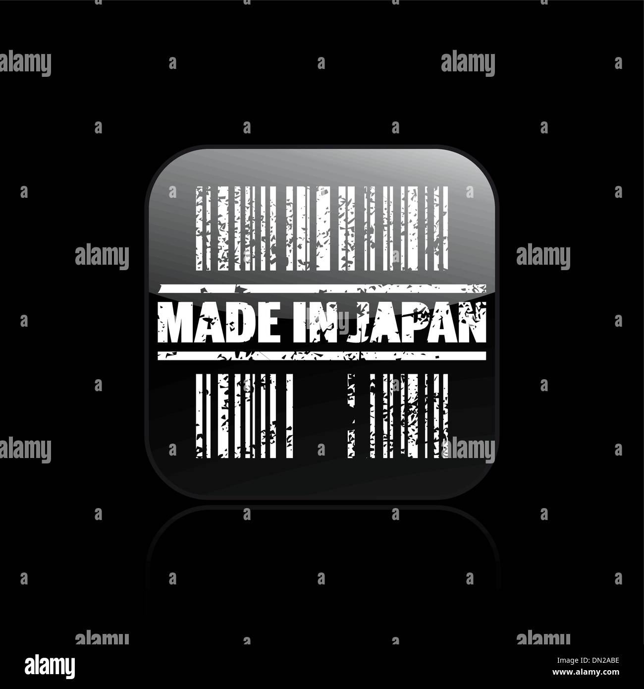 Vektor-Illustration der Single made in Japan-Symbol Stock Vektor