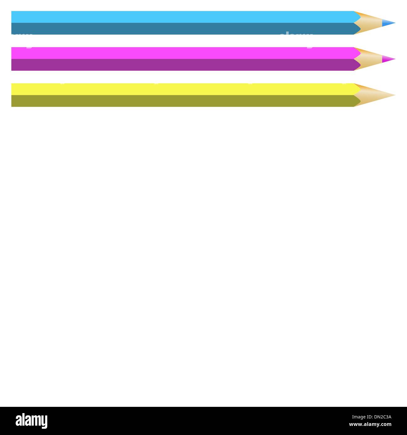 Vektor-Illustration der einzelnen farbigen Stift-Symbol Stock Vektor