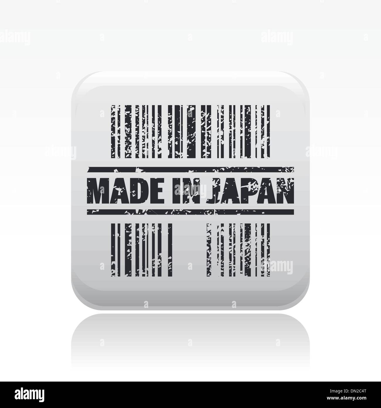 Vektor-Illustration der Single made in Japan-Symbol Stock Vektor