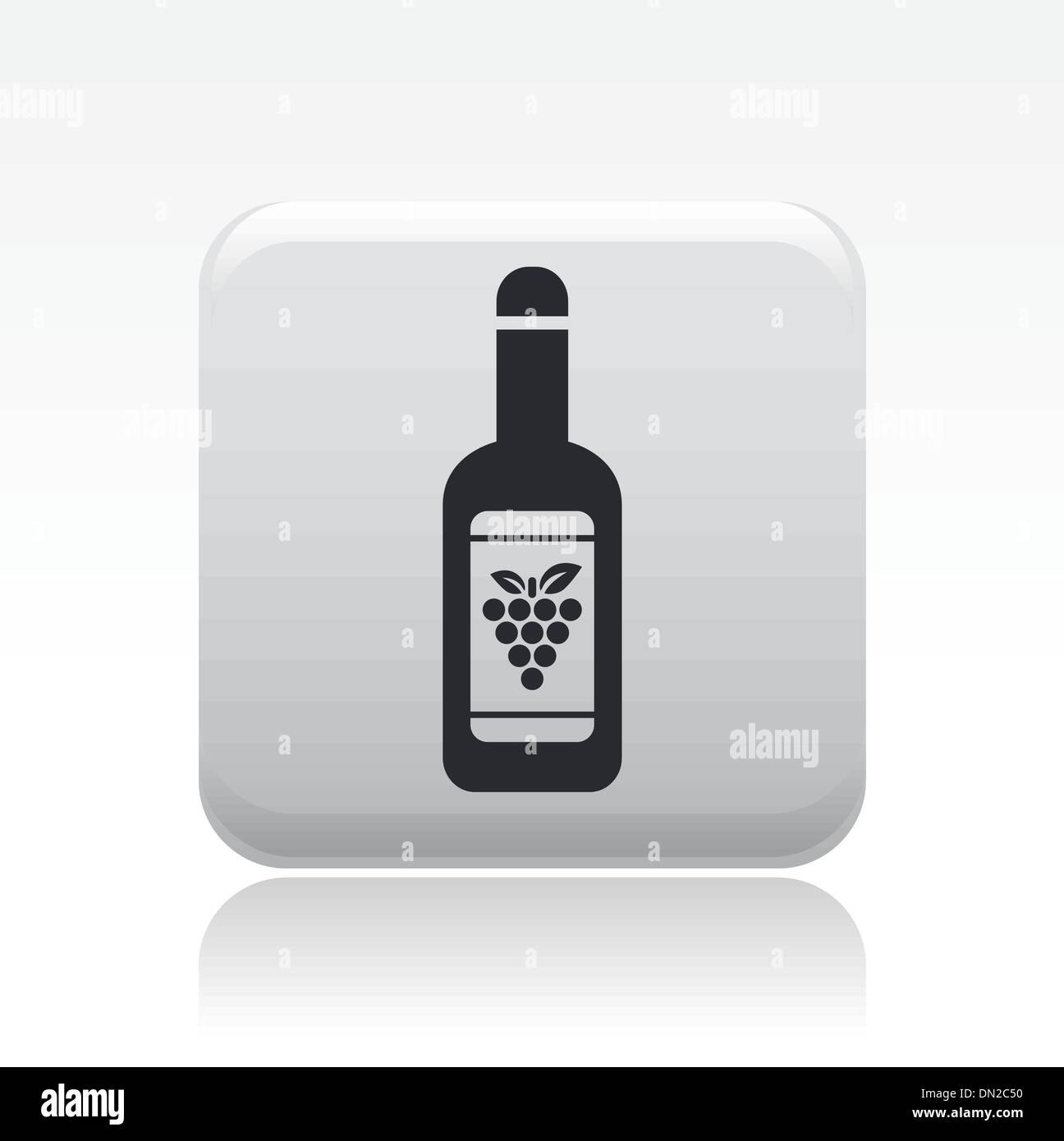 Vektor-Illustration von isolierten Wein Symbol Stock Vektor
