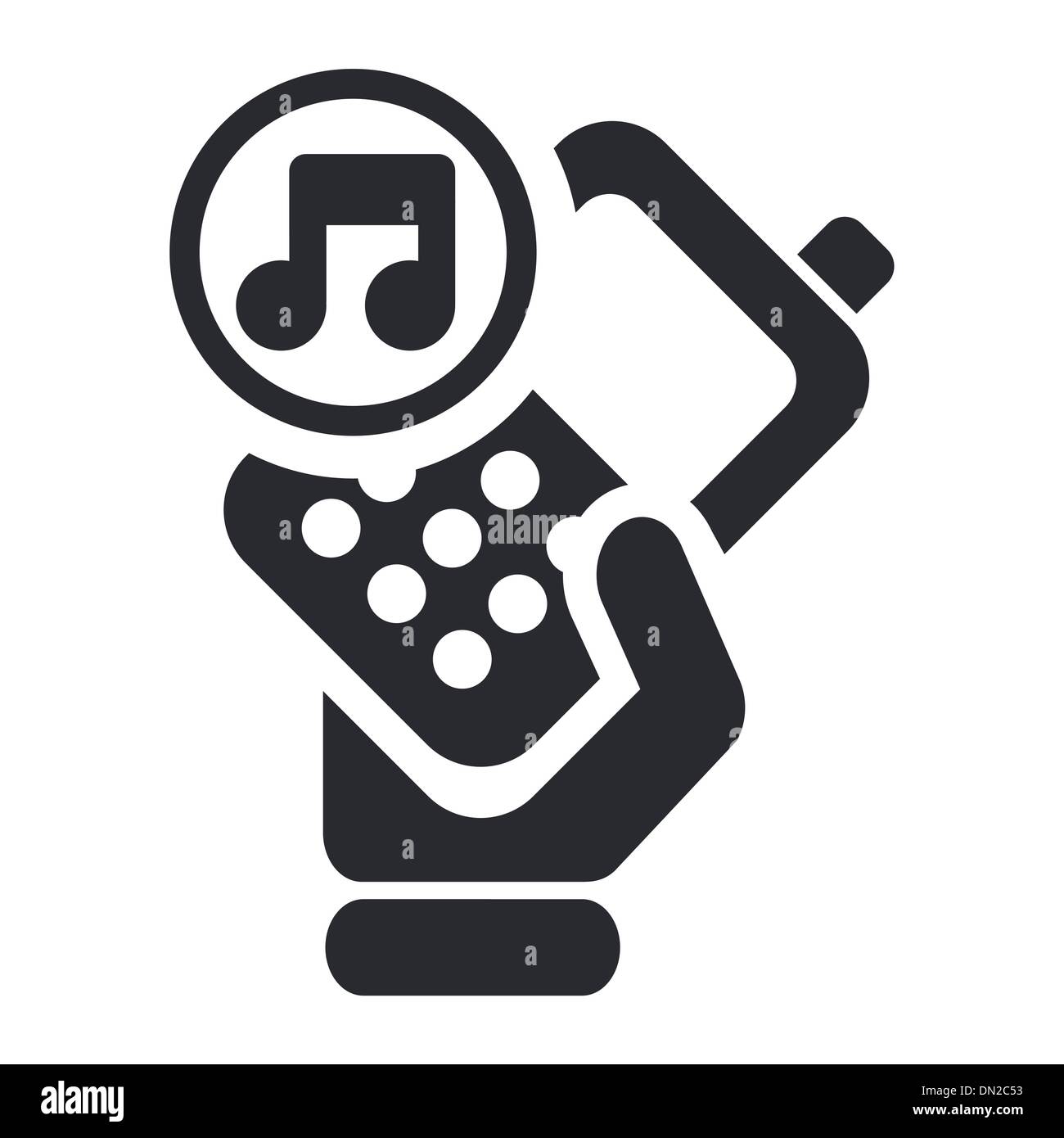 Vektor-Illustration von isolierten Telefonsymbol Stock Vektor