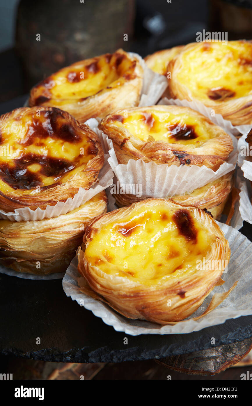 Pasteis De Nata, Pudding Kuchen, Pasteis De Belém, Lissabon, Portugal Stockfoto