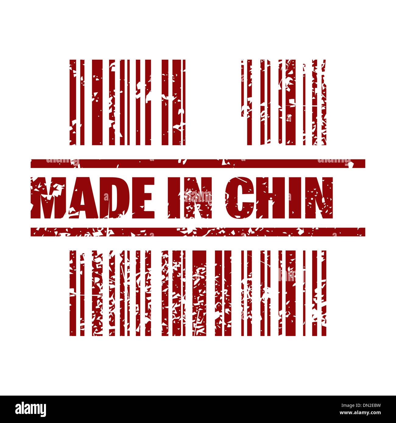 Vektor-Illustration der Single made in China-Symbol Stock Vektor