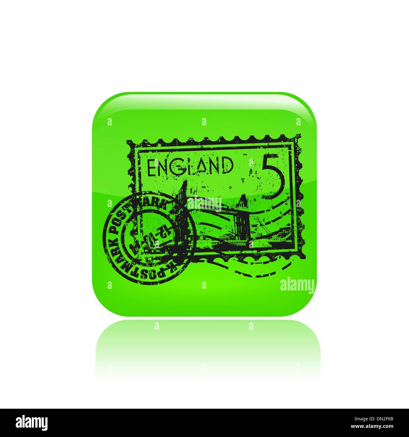 Vektor-Illustration der einzelnen England-Symbol Stock Vektor