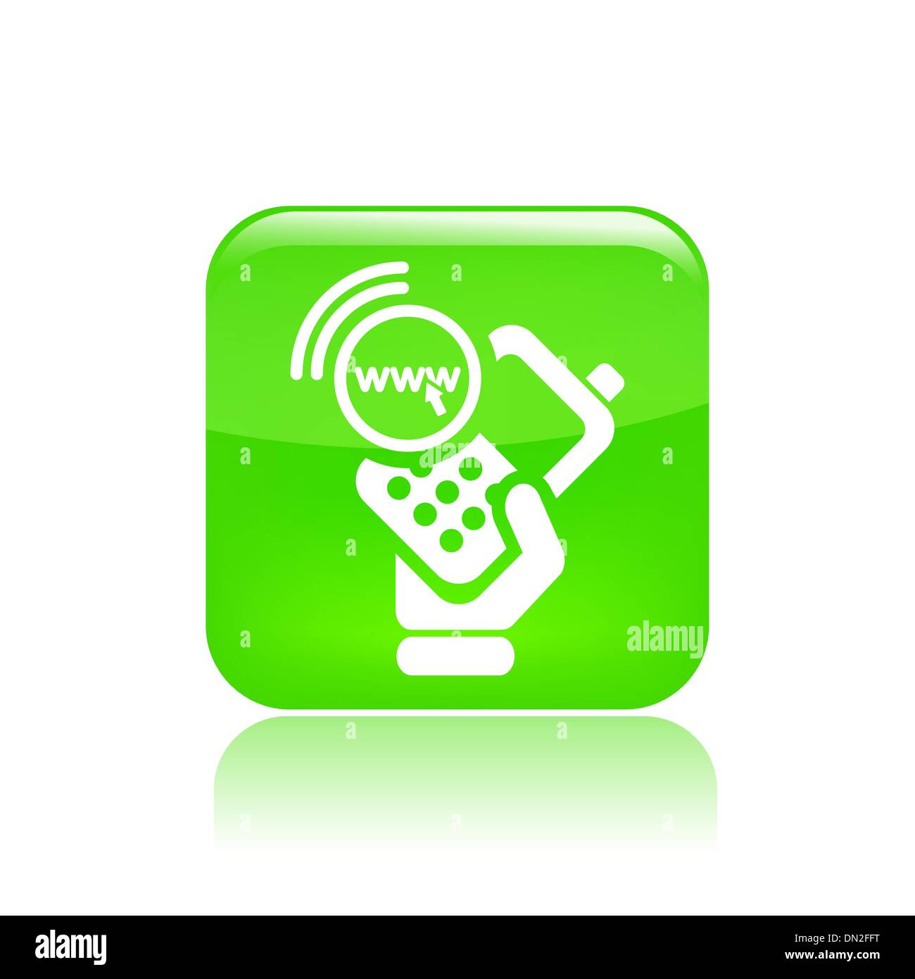 Vektor-Illustration der einzelnen Smartphone-Symbol Stock Vektor