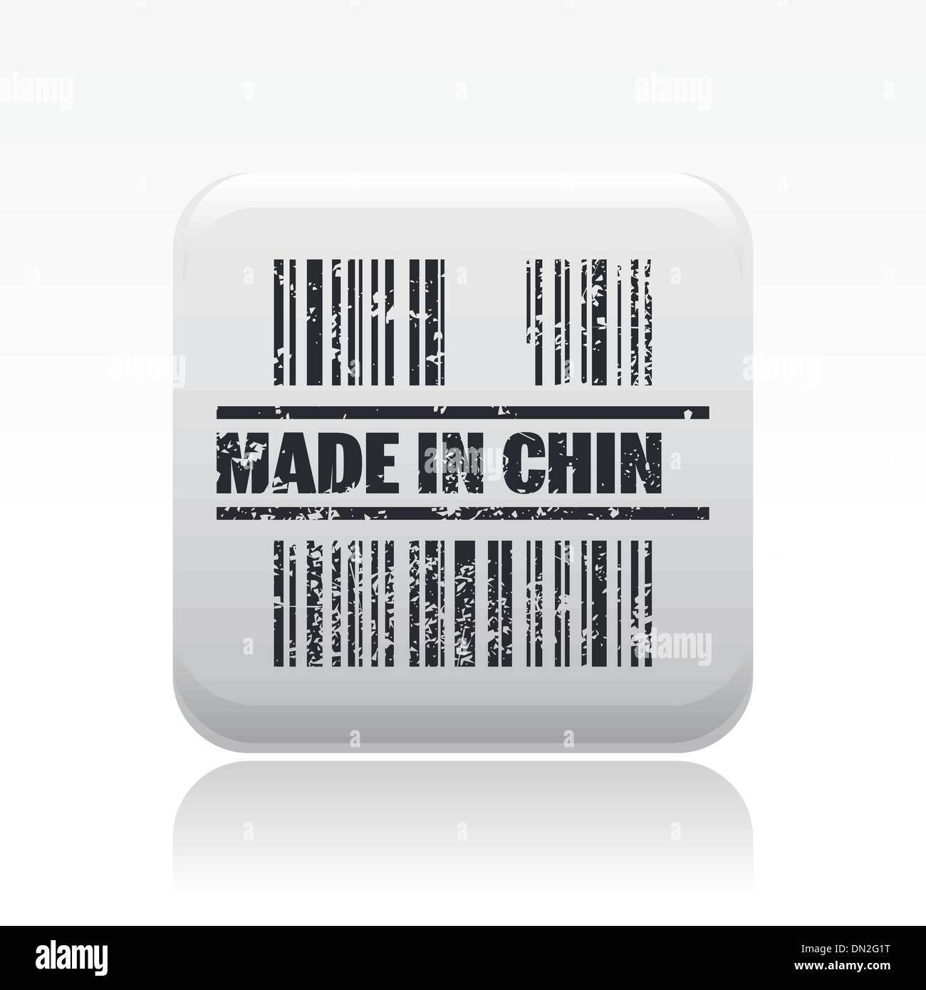 Vektor-Illustration der Single made in China-Symbol Stock Vektor