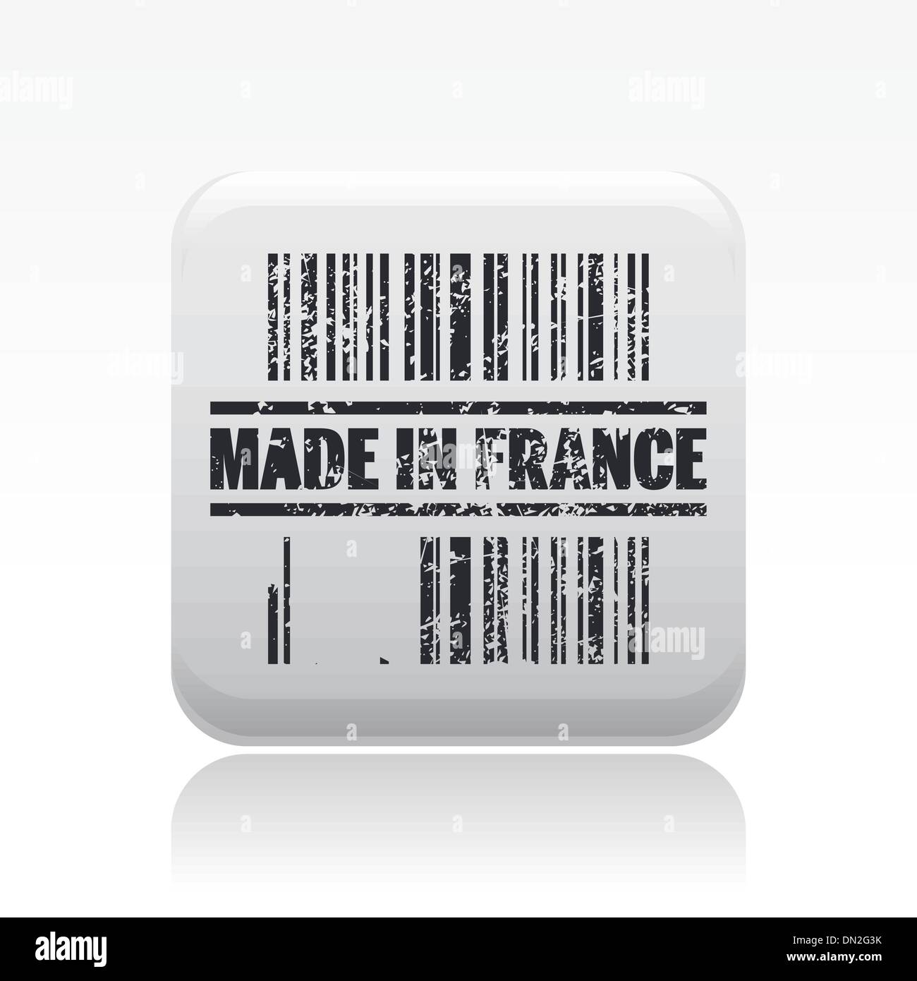 Vektor-Illustration der Single made in Frankreich-Symbol Stock Vektor