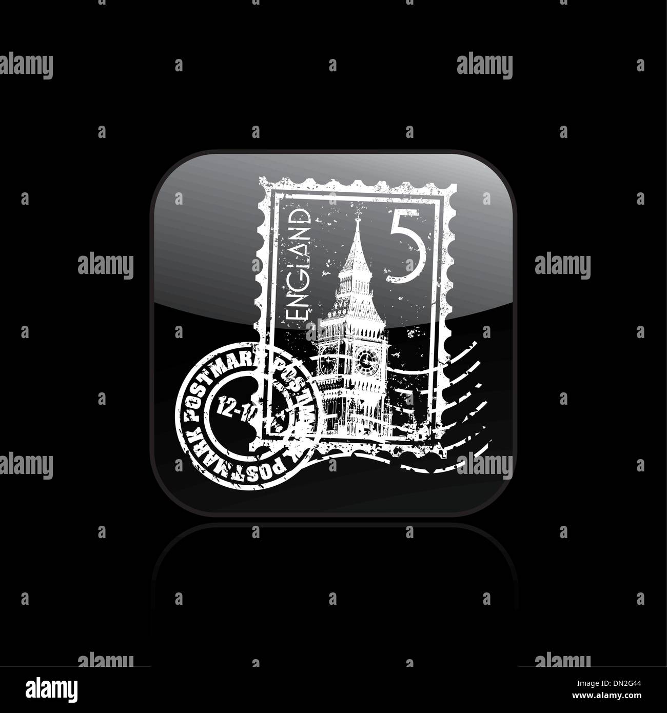 Vektor-Illustration der einzelnen England-Symbol Stock Vektor