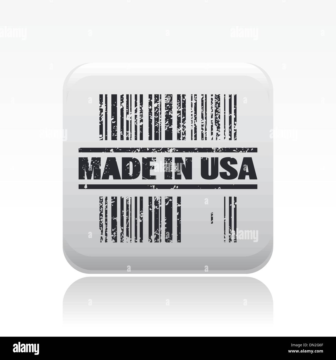 Vektor-Illustration der Single made in USA-Symbol Stock Vektor