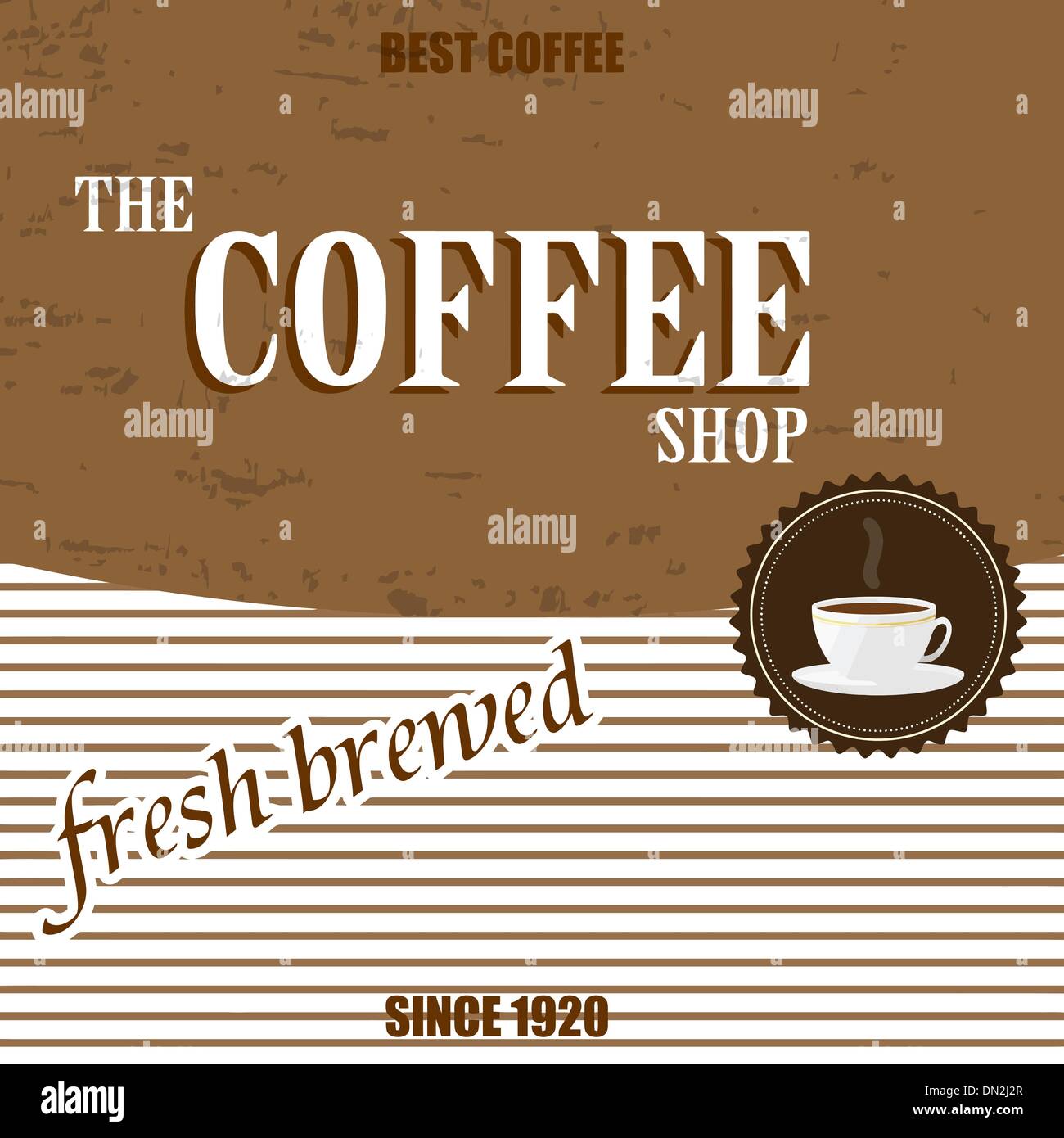 Retro Vintage Kaffee Hintergrund Stock Vektor
