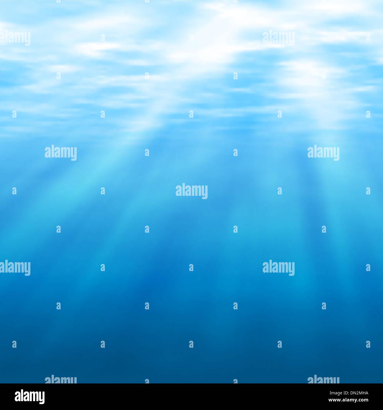 Unterwasser-Licht Stock Vektor