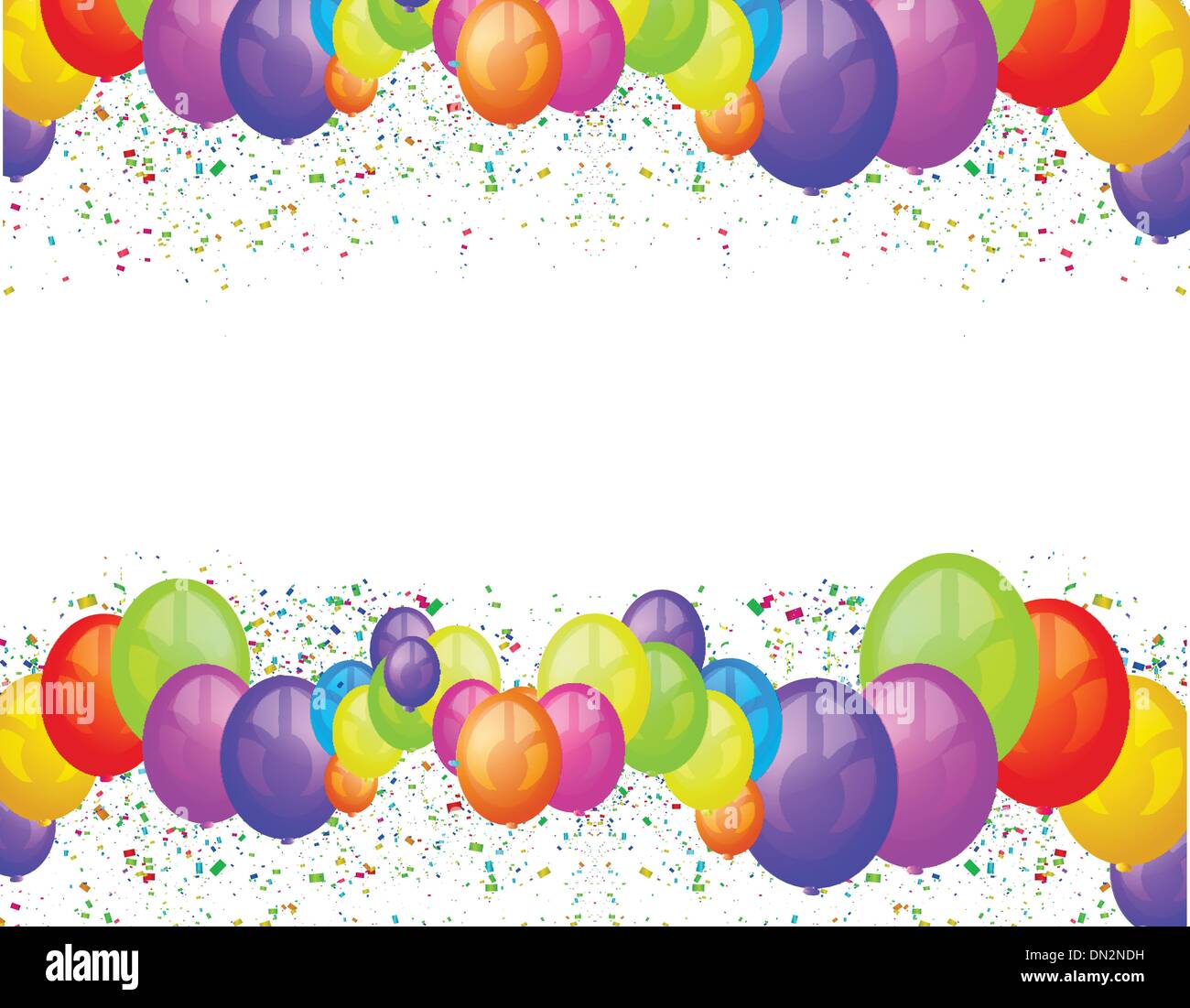 Luftballons Party Hintergrund Stock Vektor