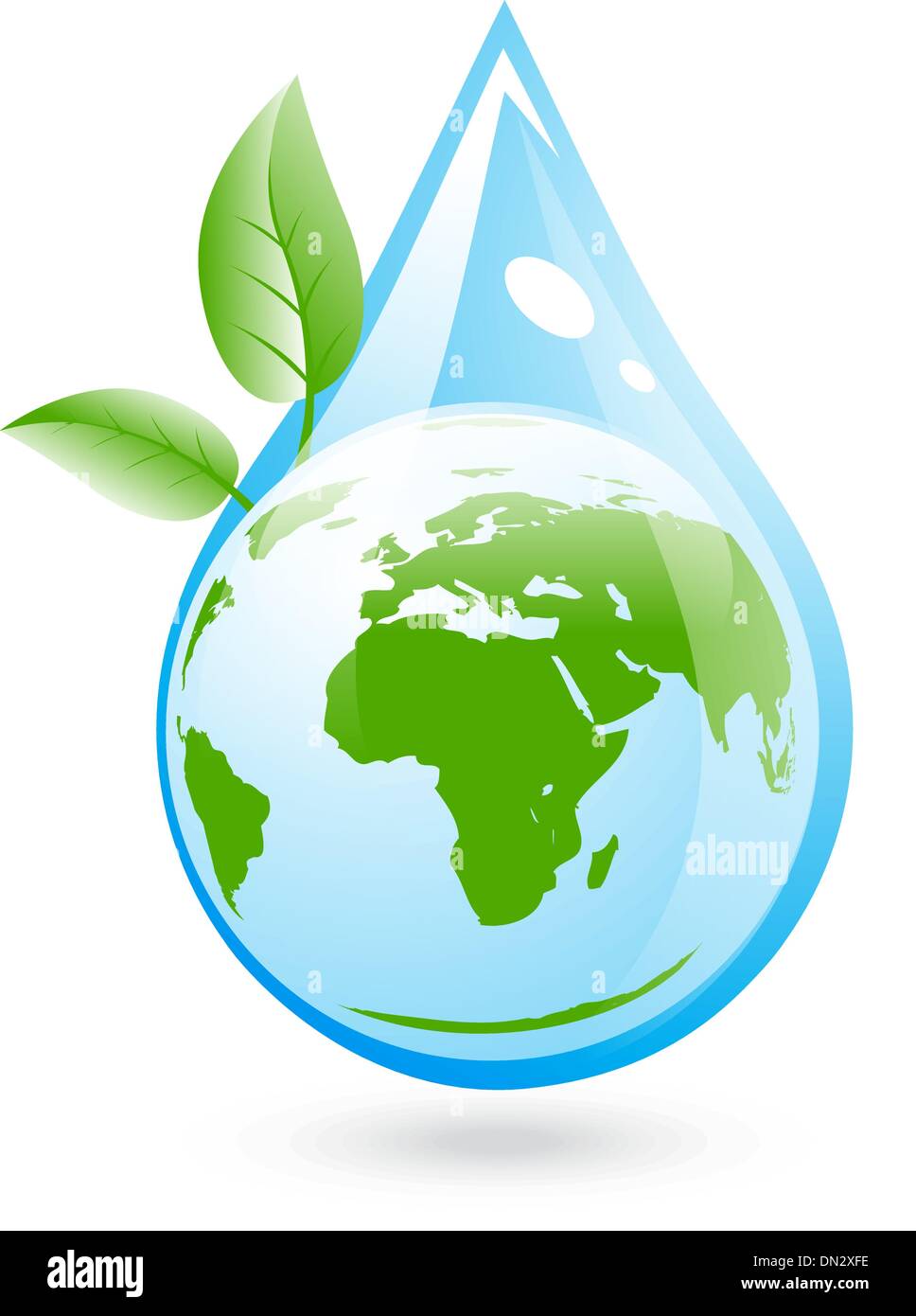 Eco-klares Wasserkonzept Stock Vektor