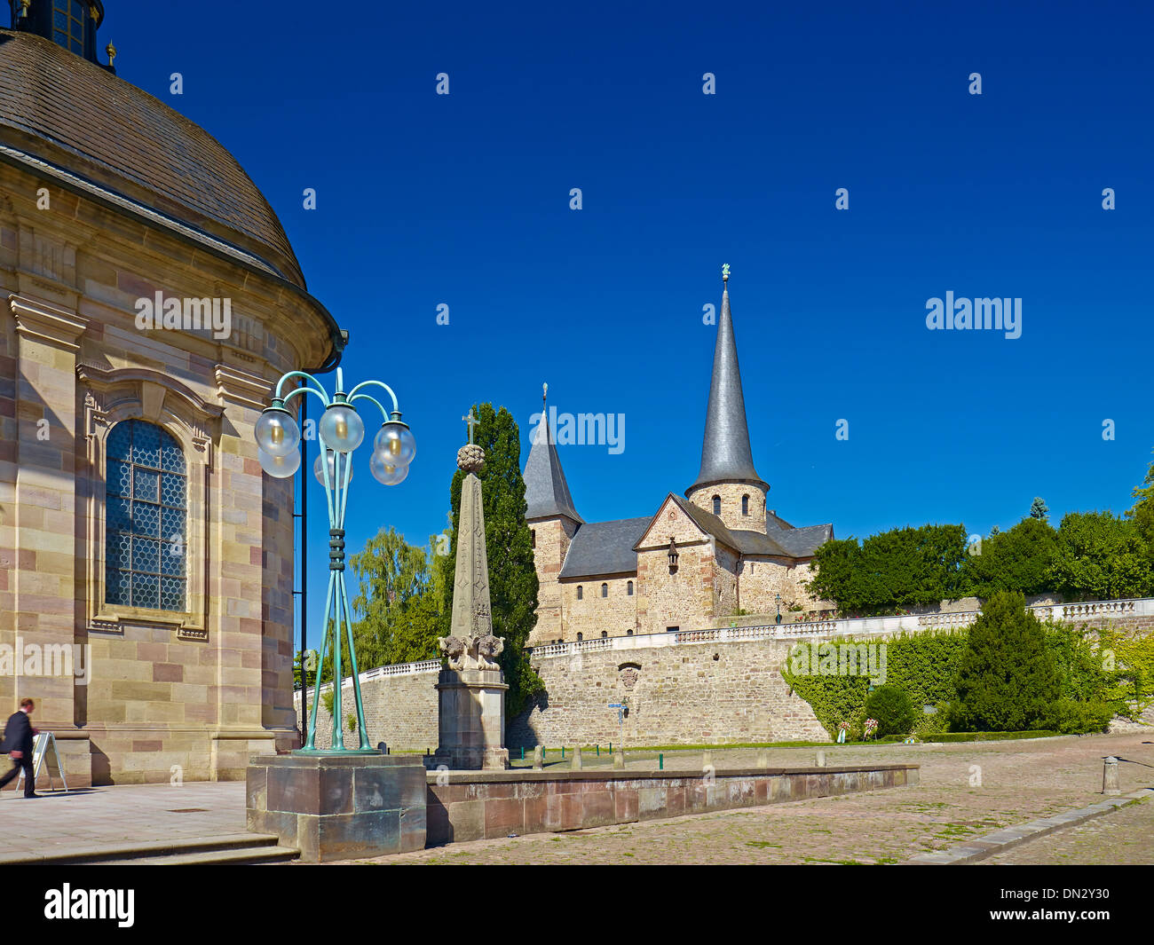 St. Michael Kirche neben dem Dom in Fulda, Hessen, Deutschland Stockfoto