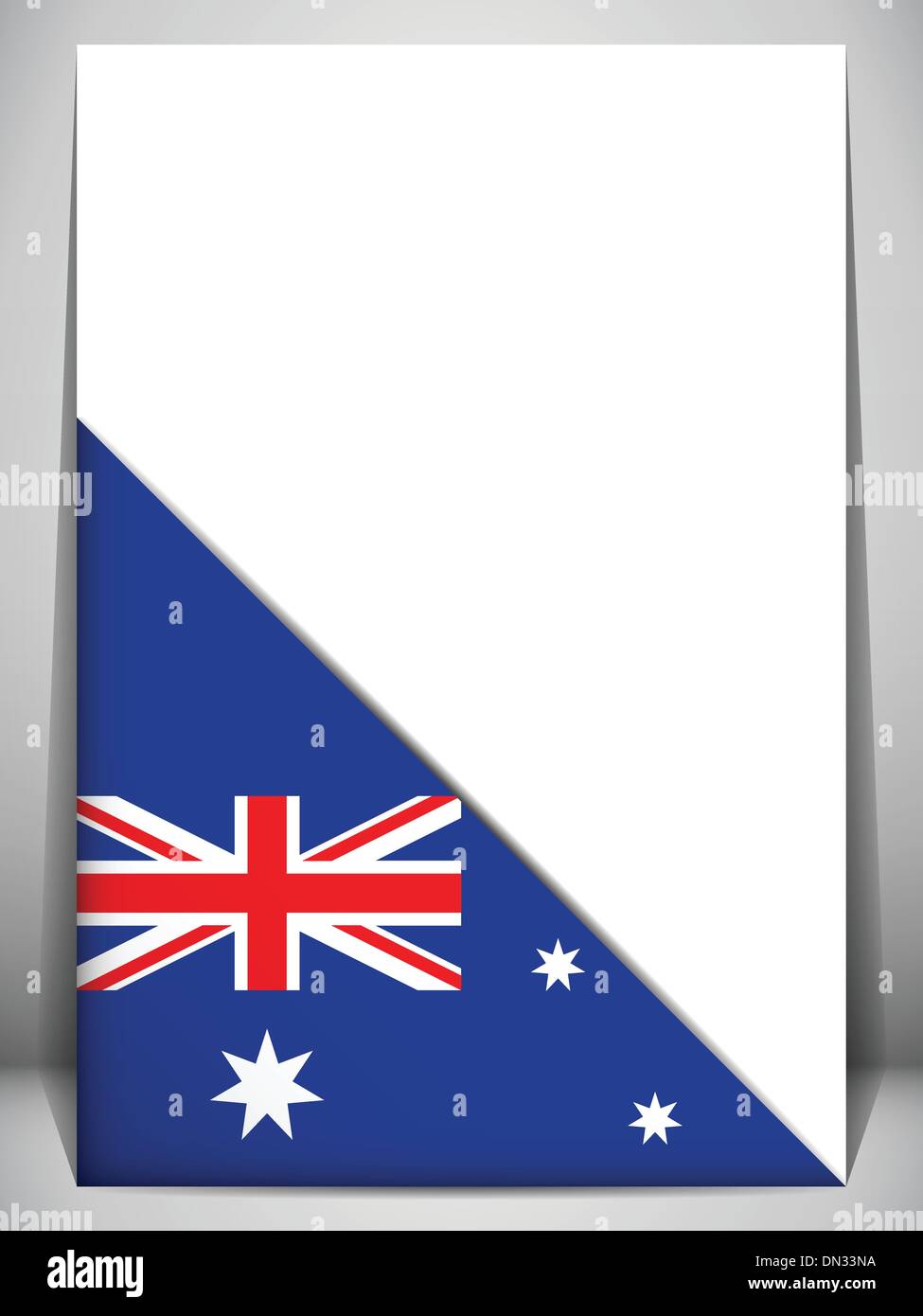 Australien Flagge drehen Länderseite Stock Vektor