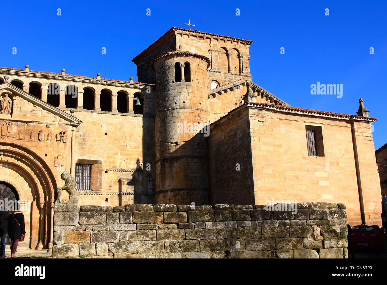 Collegiate Kirche Santa Juliana in Santillana del Mar, Spanien Stockfoto