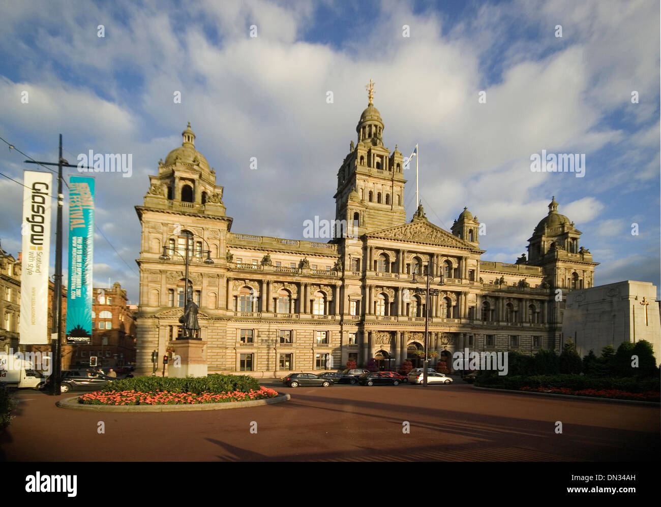 Glasgow George Quadrat Stadt Kammern Stockfoto