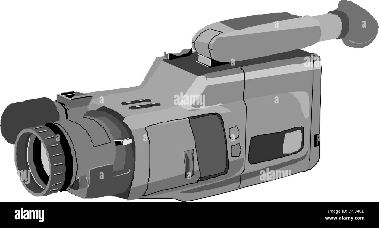 Videokamera-Vektor Stock Vektor