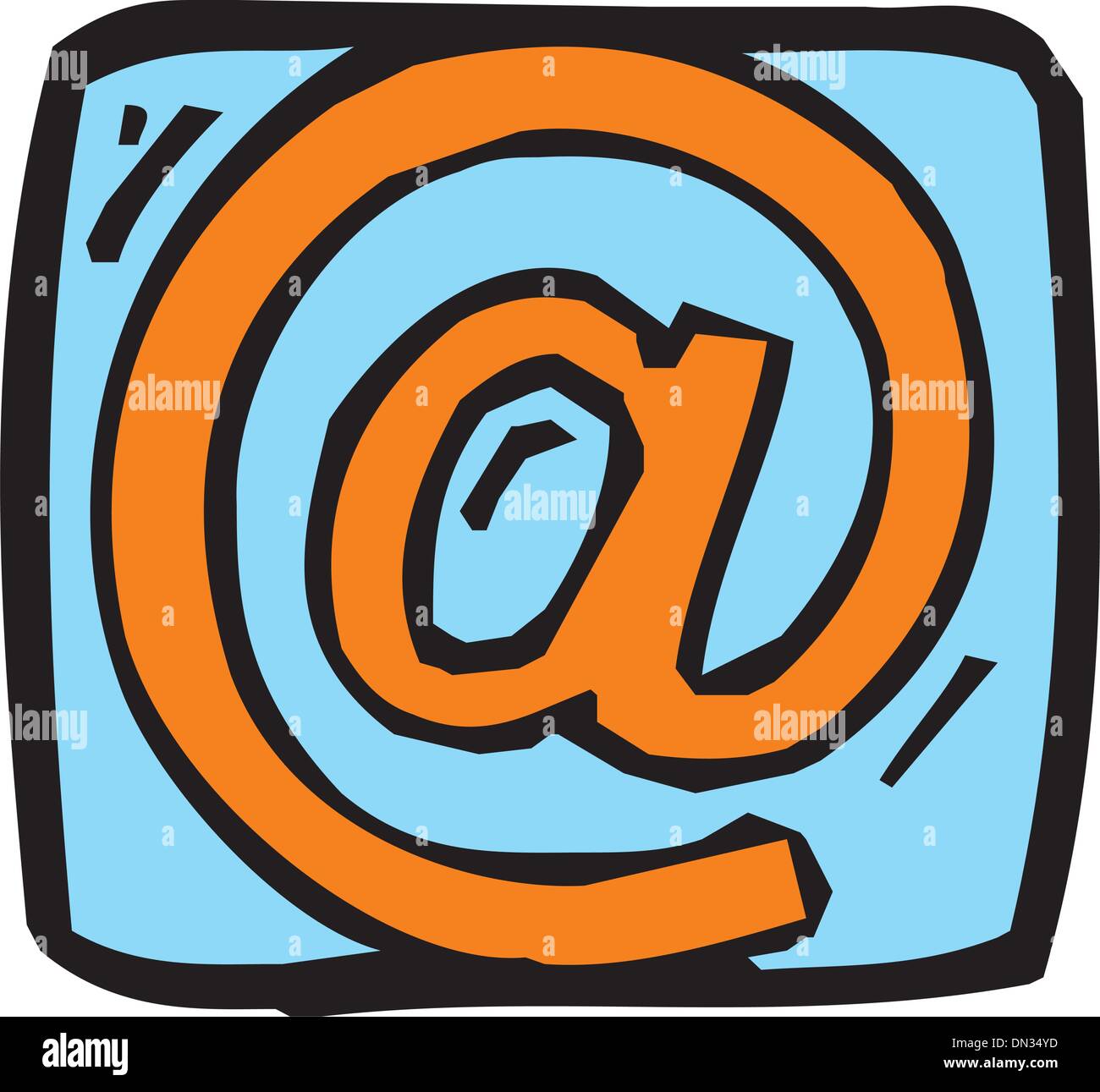 Vektor e-Mail-Symbol Stock Vektor