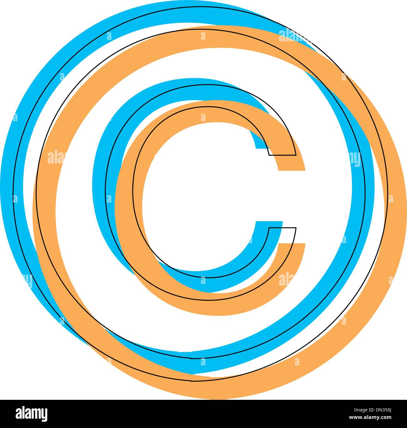 Copyright-symbol Stock Vektor