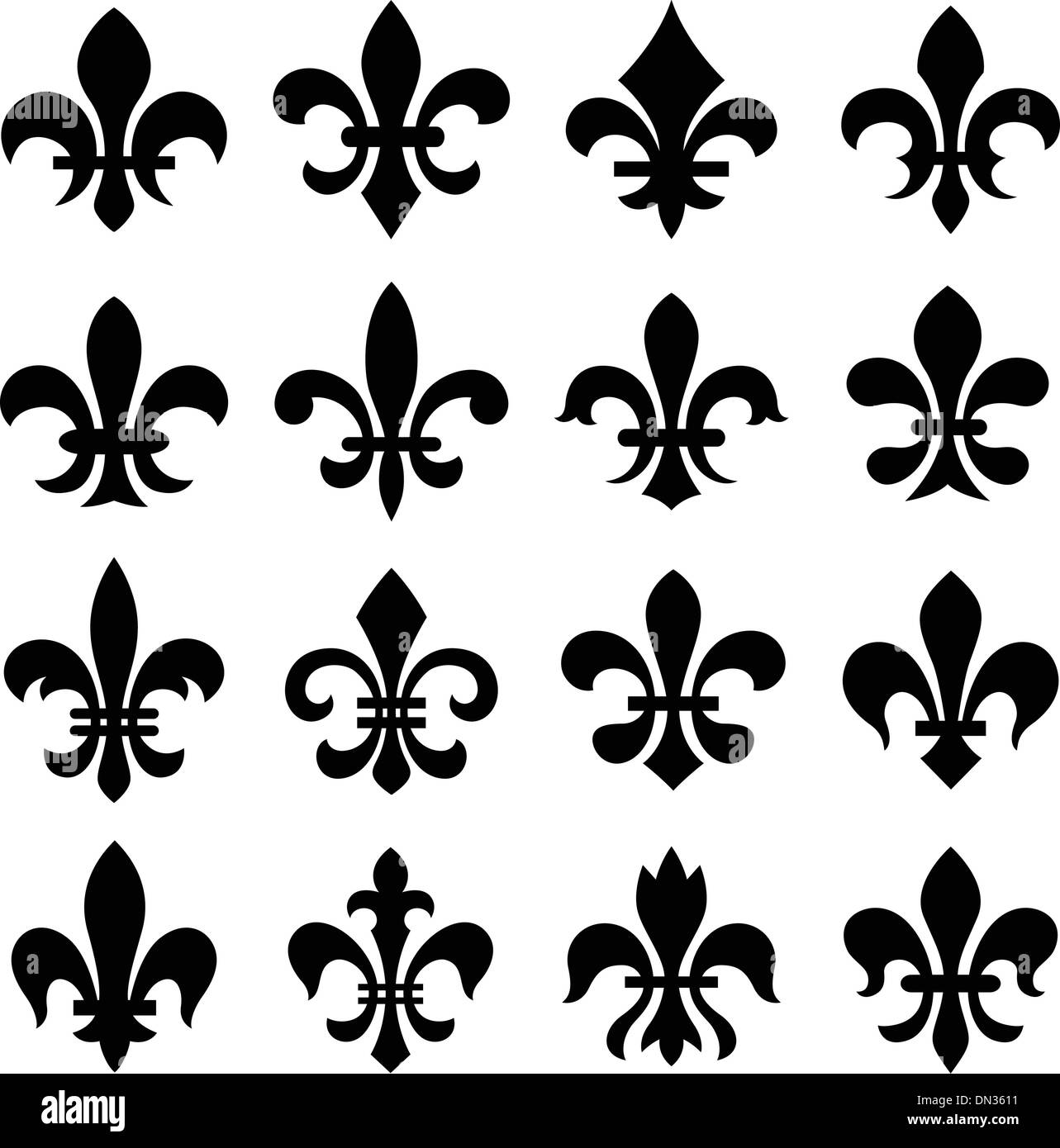 Fleur de Lys Symbole Stock Vektor