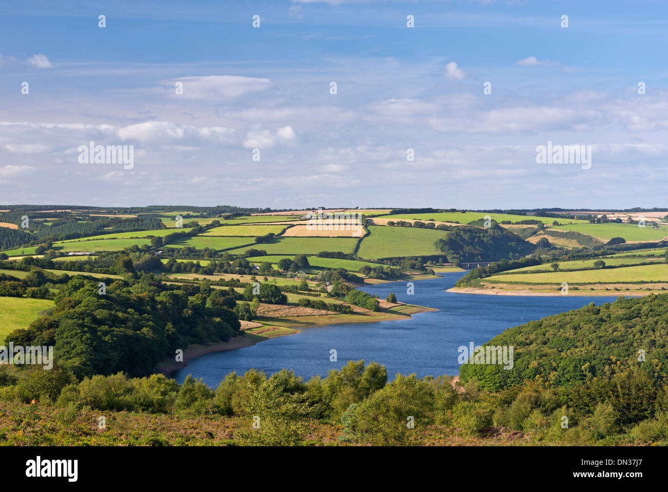 Wimbleball See aus Haddon Hill, Exmoor National Park, Somerset, England. Herbst (September) 2013. Stockfoto