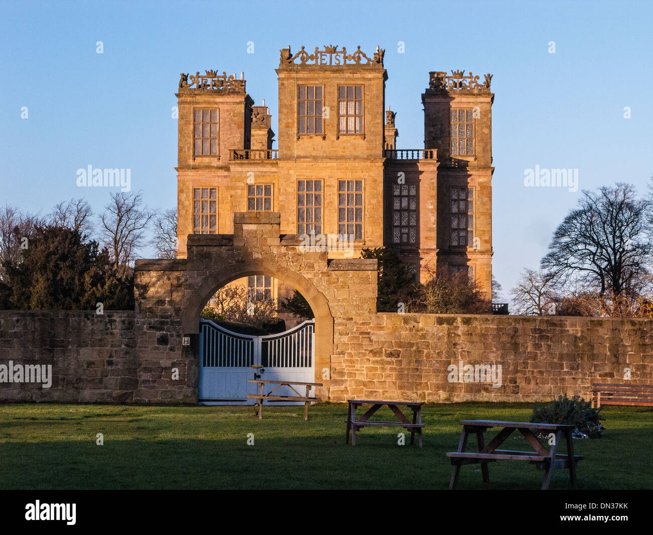 Hardwick Hall, Derbyshire Stockfoto