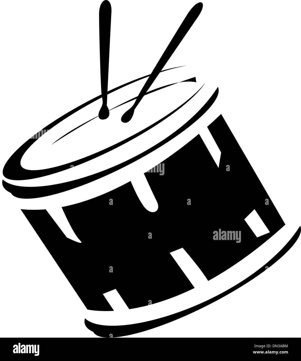 Bass-Drum-instrument Stock Vektor