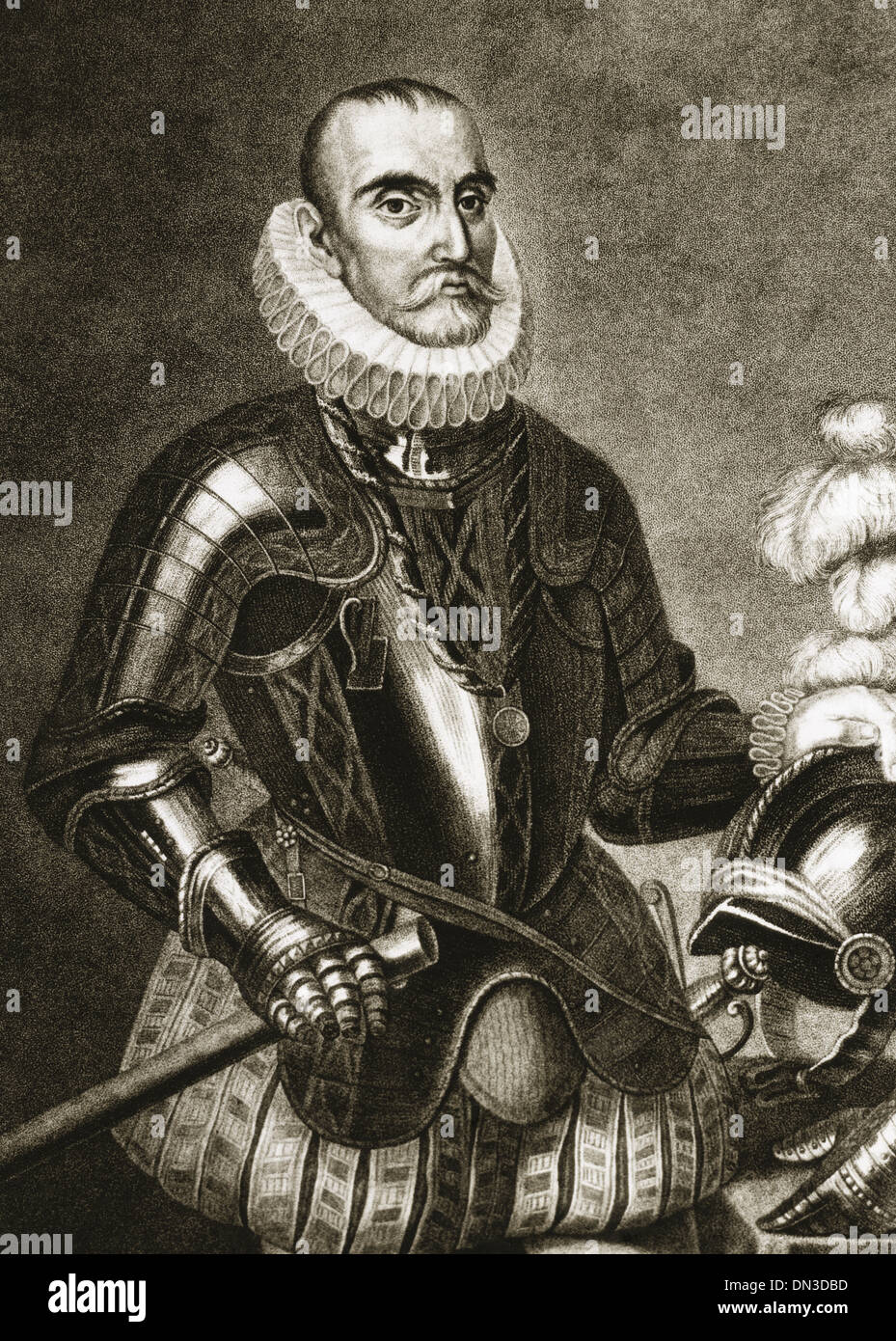 Gonzalo Fernández de Córdoba (1453-1515). Spanischer Militär bekannt als El Gran Capitan. Gravur. Stockfoto