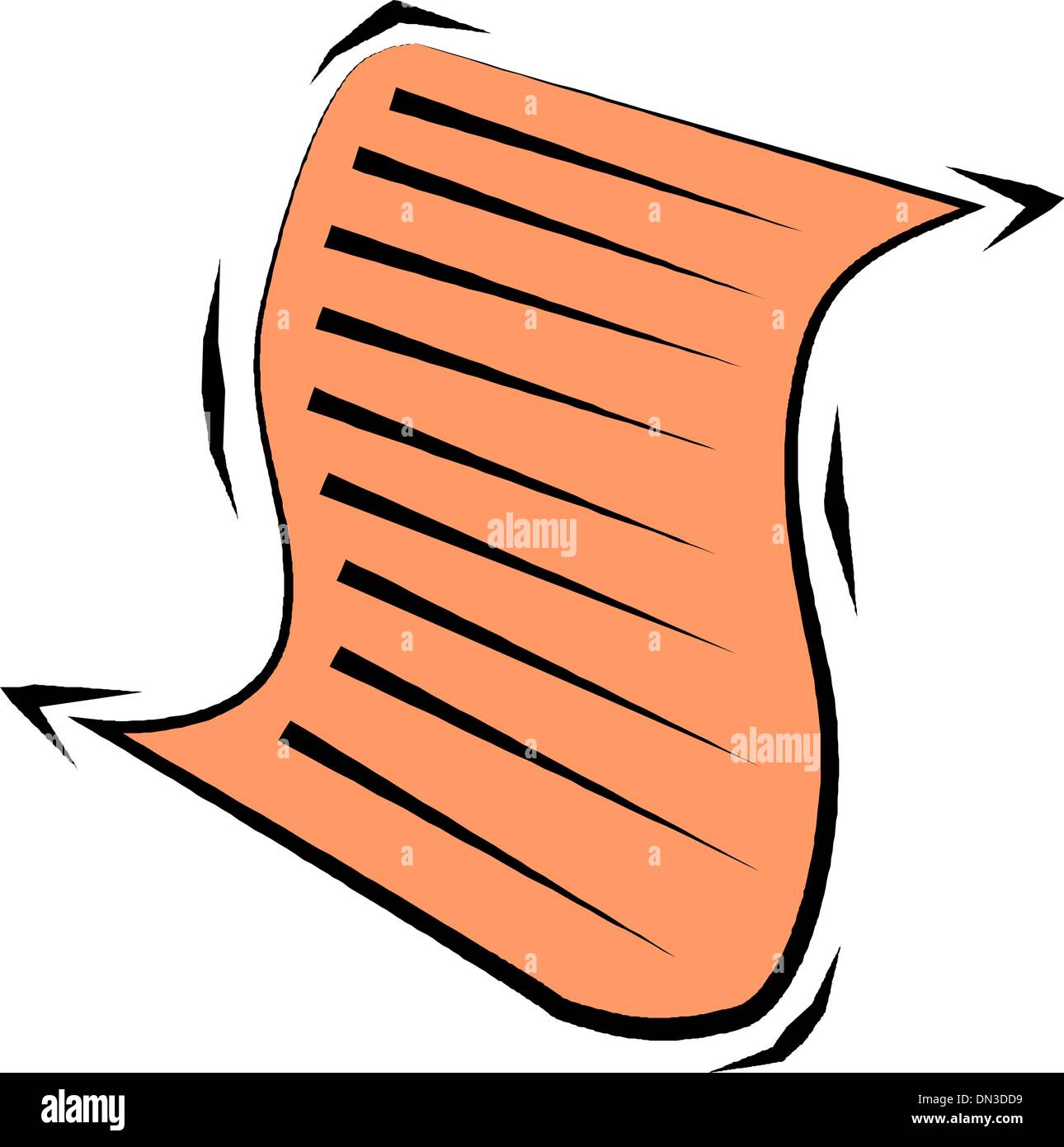 Papier-Vektor-Illustration Stock Vektor