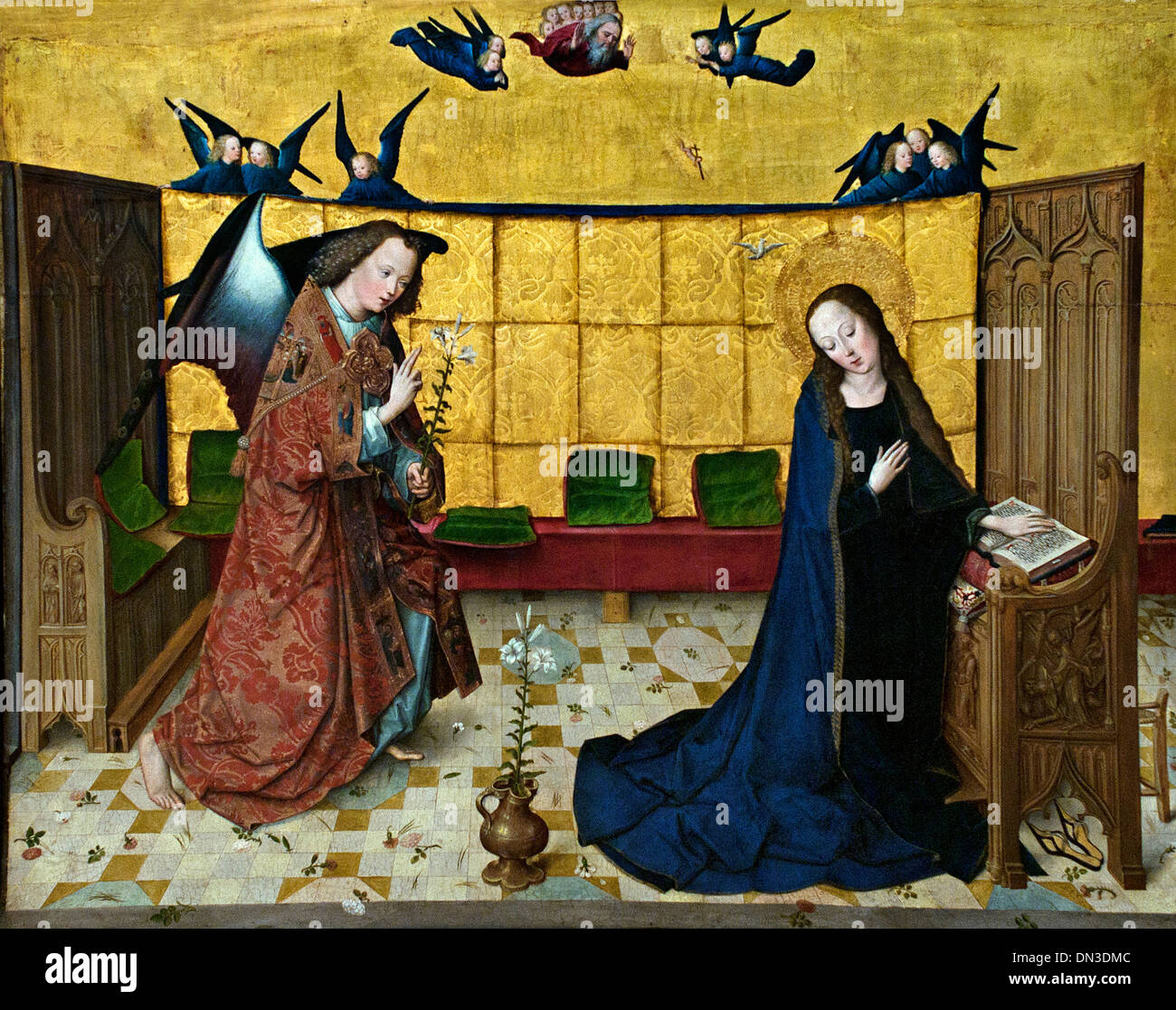 Verkündigung eine Maria - Verkündigung an Maria-Master aus dem Leben der Jungfrau 1460-90 deutschen Köln Köln Deutschland Stockfoto