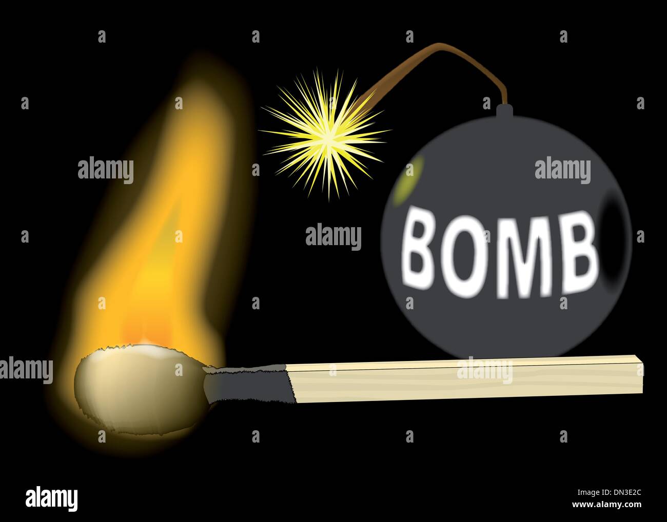 Bombe Stock Vektor